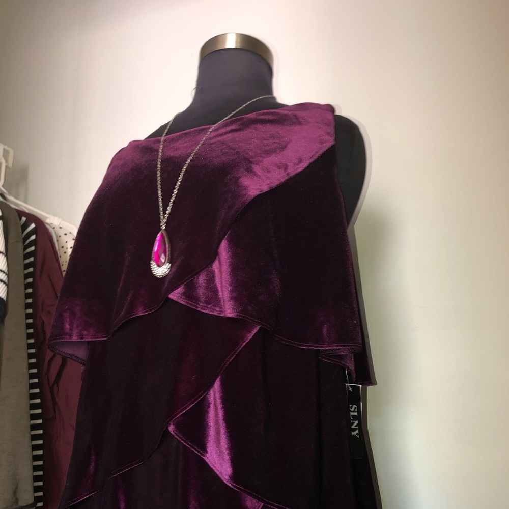 SLNY Suede Dress
